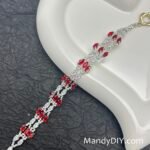 Kit 682 | DIY Bracelet Kit with 5A Zircon Beads | All-Inclusive Beginner Jewelry Making Gift for Women | Video Guide Included | Finished Product