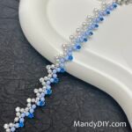 Kit 683 (Tutorial Ready)| DIY Bracelet Kit with 5A Zircon Beads | All-Inclusive Beginner Jewelry Making Gift for Women | Video Guide Included | Finished Product