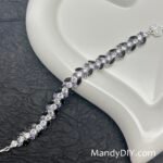 Kit 686B(Tutorial Ready) | DIY Bracelet Kit with 5A Zircon Beads | All-Inclusive Beginner Jewelry Making Gift for Women | Video Guide Included | Finished Product