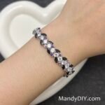 Kit 686B(Tutorial Ready) | DIY Bracelet Kit with 5A Zircon Beads | All-Inclusive Beginner Jewelry Making Gift for Women | Video Guide Included | Finished Product - Image 3