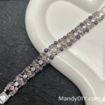 Kit 687 | DIY Bracelet Kit with 5A Zircon Beads | All-Inclusive Beginner Jewelry Making Gift for Women | Video Guide Included | Finished Product