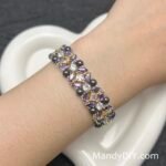 Kit 687 | DIY Bracelet Kit with 5A Zircon Beads | All-Inclusive Beginner Jewelry Making Gift for Women | Video Guide Included | Finished Product - Image 3
