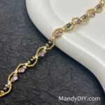 Kit 688 | DIY Bracelet Kit with 5A Zircon Beads | All-Inclusive Beginner Jewelry Making Gift for Women | Video Guide Included | Finished Product