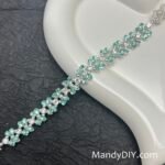 Kit 689 | DIY Bracelet Kit with 5A Zircon Beads | All-Inclusive Beginner Jewelry Making Gift for Women | Video Guide Included | Finished Product