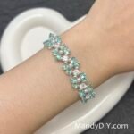 Kit 689 | DIY Bracelet Kit with 5A Zircon Beads | All-Inclusive Beginner Jewelry Making Gift for Women | Video Guide Included | Finished Product - Image 3