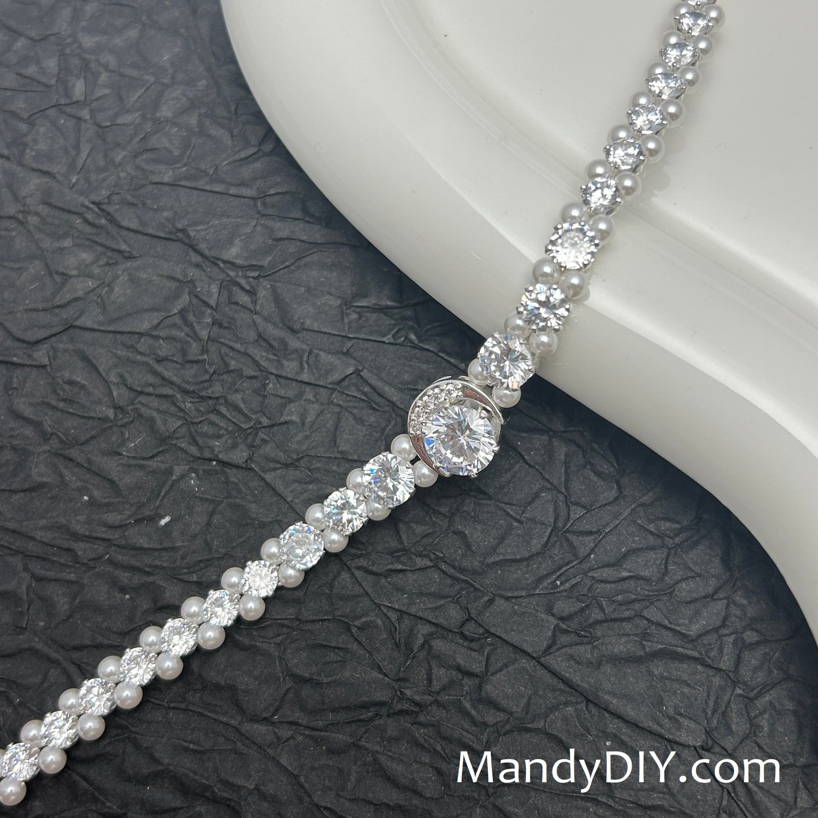 690-20-1 Kit 690 | DIY Bracelet Kit with 5A Zircon Beads | All-Inclusive Beginner Jewelry Making Gift for Women | Video Guide Included | Finished Product - Image 1