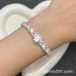 Kit 690 | DIY Bracelet Kit with 5A Zircon Beads | All-Inclusive Beginner Jewelry Making Gift for Women | Video Guide Included | Finished Product - Image 3