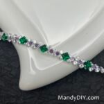 Kit 691 | DIY Bracelet Kit with 5A Zircon Beads | All-Inclusive Beginner Jewelry Making Gift for Women | Video Guide Included | Finished Product - Image 5