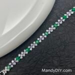 Kit 691 | DIY Bracelet Kit with 5A Zircon Beads | All-Inclusive Beginner Jewelry Making Gift for Women | Video Guide Included | Finished Product - Image 4