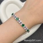 Kit 691 | DIY Bracelet Kit with 5A Zircon Beads | All-Inclusive Beginner Jewelry Making Gift for Women | Video Guide Included | Finished Product - Image 3