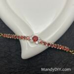 Kit 694 | DIY Bracelet Kit with 5A Zircon Beads | All-Inclusive Beginner Jewelry Making Gift for Women | Video Guide Included | Finished Product - Image 2