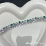 Kit 694B (Tutorial Ready)| DIY Bracelet Kit with 5A Zircon Beads | All-Inclusive Beginner Jewelry Making Gift for Women | Video Guide Included | Finished Product - Image 2