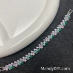 Kit 694B (Tutorial Ready)| DIY Bracelet Kit with 5A Zircon Beads | All-Inclusive Beginner Jewelry Making Gift for Women | Video Guide Included | Finished Product - Image 4