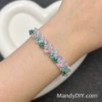 Kit 694B (Tutorial Ready)| DIY Bracelet Kit with 5A Zircon Beads | All-Inclusive Beginner Jewelry Making Gift for Women | Video Guide Included | Finished Product - Image 3