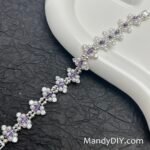 Kit 695 | DIY Bracelet Kit with 5A Zircon Beads | All-Inclusive Beginner Jewelry Making Gift for Women | Video Guide Included | Finished Product