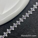 Kit 695 | DIY Bracelet Kit with 5A Zircon Beads | All-Inclusive Beginner Jewelry Making Gift for Women | Video Guide Included | Finished Product - Image 4