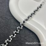 Kit 696 | DIY Bracelet Kit with 5A Zircon Beads | All-Inclusive Beginner Jewelry Making Gift for Women | Video Guide Included | Finished Product