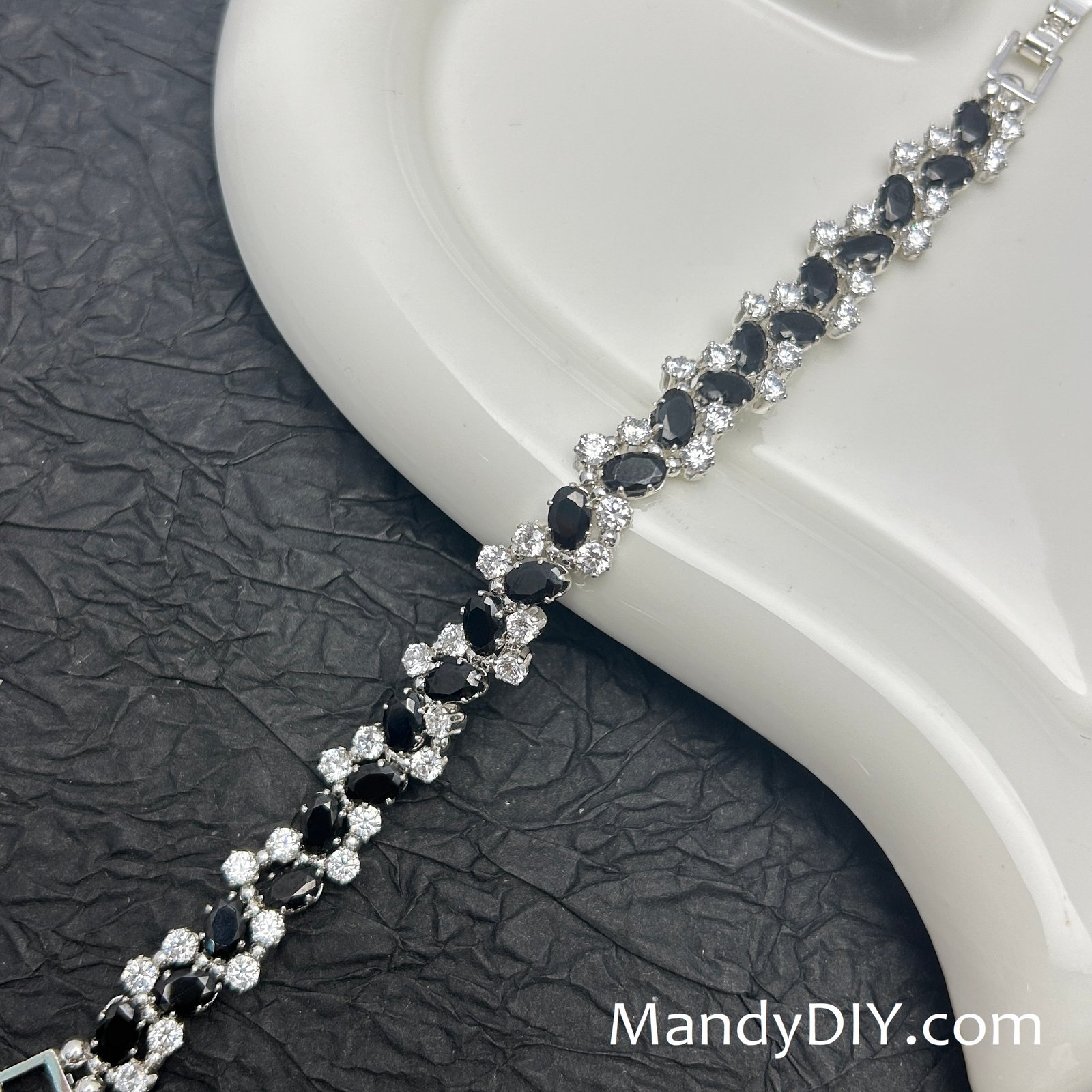 696-20-1 Kit 696 | DIY Bracelet Kit with 5A Zircon Beads | All-Inclusive Beginner Jewelry Making Gift for Women | Video Guide Included | Finished Product - Image 1