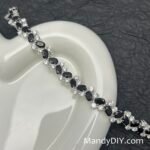 Kit 696 | DIY Bracelet Kit with 5A Zircon Beads | All-Inclusive Beginner Jewelry Making Gift for Women | Video Guide Included | Finished Product - Image 5
