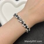 Kit 696 | DIY Bracelet Kit with 5A Zircon Beads | All-Inclusive Beginner Jewelry Making Gift for Women | Video Guide Included | Finished Product - Image 3