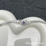 Kit 697 | DIY Bracelet Kit with 5A Zircon Beads | All-Inclusive Beginner Jewelry Making Gift for Women | Video Guide Included | Finished Product - Image 2