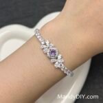 Kit 697 | DIY Bracelet Kit with 5A Zircon Beads | All-Inclusive Beginner Jewelry Making Gift for Women | Video Guide Included | Finished Product - Image 3