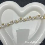 Kit 698 | DIY Bracelet Kit with 5A Zircon Beads | All-Inclusive Beginner Jewelry Making Gift for Women | Video Guide Included | Finished Product - Image 2