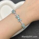 Kit 699 | DIY Bracelet Kit with 5A Zircon Beads | All-Inclusive Beginner Jewelry Making Gift for Women | Video Guide Included | Finished Product - Image 3