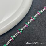 Kit 701 (Tutorial Ready)| DIY Bracelet Kit with 5A Zircon Beads | All-Inclusive Beginner Jewelry Making Gift for Women | Video Guide Included | Finished Product - Image 4