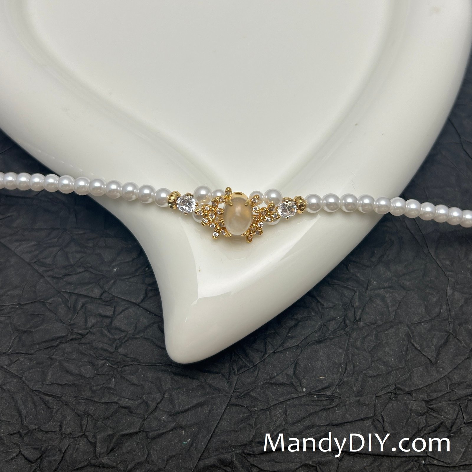 702-2 Kit 702 (Tutorial Ready)| DIY Bracelet Kit with 5A Zircon Beads | All-Inclusive Beginner Jewelry Making Gift for Women | Video Guide Included | Finished Product - Image 1