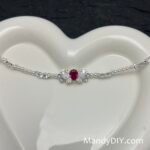 Kit 703(Tutorial Ready) | DIY Bracelet Kit with 5A Zircon Beads | All-Inclusive Beginner Jewelry Making Gift for Women | Video Guide Included | Finished Product - Image 4