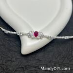 Kit 703(Tutorial Ready) | DIY Bracelet Kit with 5A Zircon Beads | All-Inclusive Beginner Jewelry Making Gift for Women | Video Guide Included | Finished Product