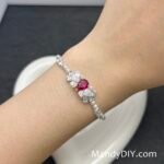 Kit 703(Tutorial Ready) | DIY Bracelet Kit with 5A Zircon Beads | All-Inclusive Beginner Jewelry Making Gift for Women | Video Guide Included | Finished Product - Image 3