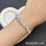 Kit 704 | DIY Bracelet Kit with 5A Zircon Beads | All-Inclusive Beginner Jewelry Making Gift for Women | Video Guide Included | Finished Product - Image 3