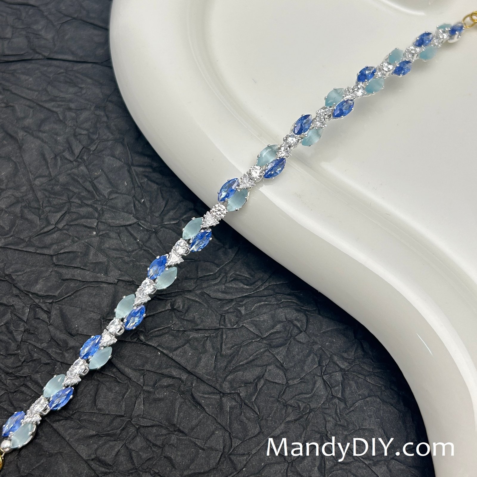 706-20-1 Kit 706 | DIY Bracelet Kit with 5A Zircon Beads | All-Inclusive Beginner Jewelry Making Gift for Women | Video Guide Included | Finished Product - Image 1