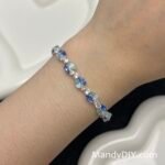 Kit 706 | DIY Bracelet Kit with 5A Zircon Beads | All-Inclusive Beginner Jewelry Making Gift for Women | Video Guide Included | Finished Product - Image 2