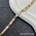 Kit 707 (Tutorial Ready)| DIY Bracelet Kit with 5A Zircon Beads | All-Inclusive Beginner Jewelry Making Gift for Women | Video Guide Included | Finished Product