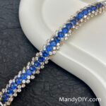 Kit 708 | DIY Bracelet Kit with 5A Zircon Beads | All-Inclusive Beginner Jewelry Making Gift for Women | Video Guide Included | Finished Product