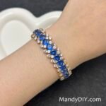 Kit 708 | DIY Bracelet Kit with 5A Zircon Beads | All-Inclusive Beginner Jewelry Making Gift for Women | Video Guide Included | Finished Product - Image 2