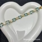 Kit 709 | DIY Bracelet Kit with 5A Zircon Beads | All-Inclusive Beginner Jewelry Making Gift for Women | Video Guide Included | Finished Product - Image 4