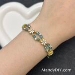 Kit 709 | DIY Bracelet Kit with 5A Zircon Beads | All-Inclusive Beginner Jewelry Making Gift for Women | Video Guide Included | Finished Product - Image 2