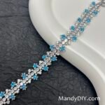 Kit 710 | DIY Bracelet Kit with 5A Zircon Beads | All-Inclusive Beginner Jewelry Making Gift for Women | Video Guide Included | Finished Product