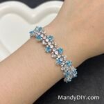 Kit 710 | DIY Bracelet Kit with 5A Zircon Beads | All-Inclusive Beginner Jewelry Making Gift for Women | Video Guide Included | Finished Product - Image 2