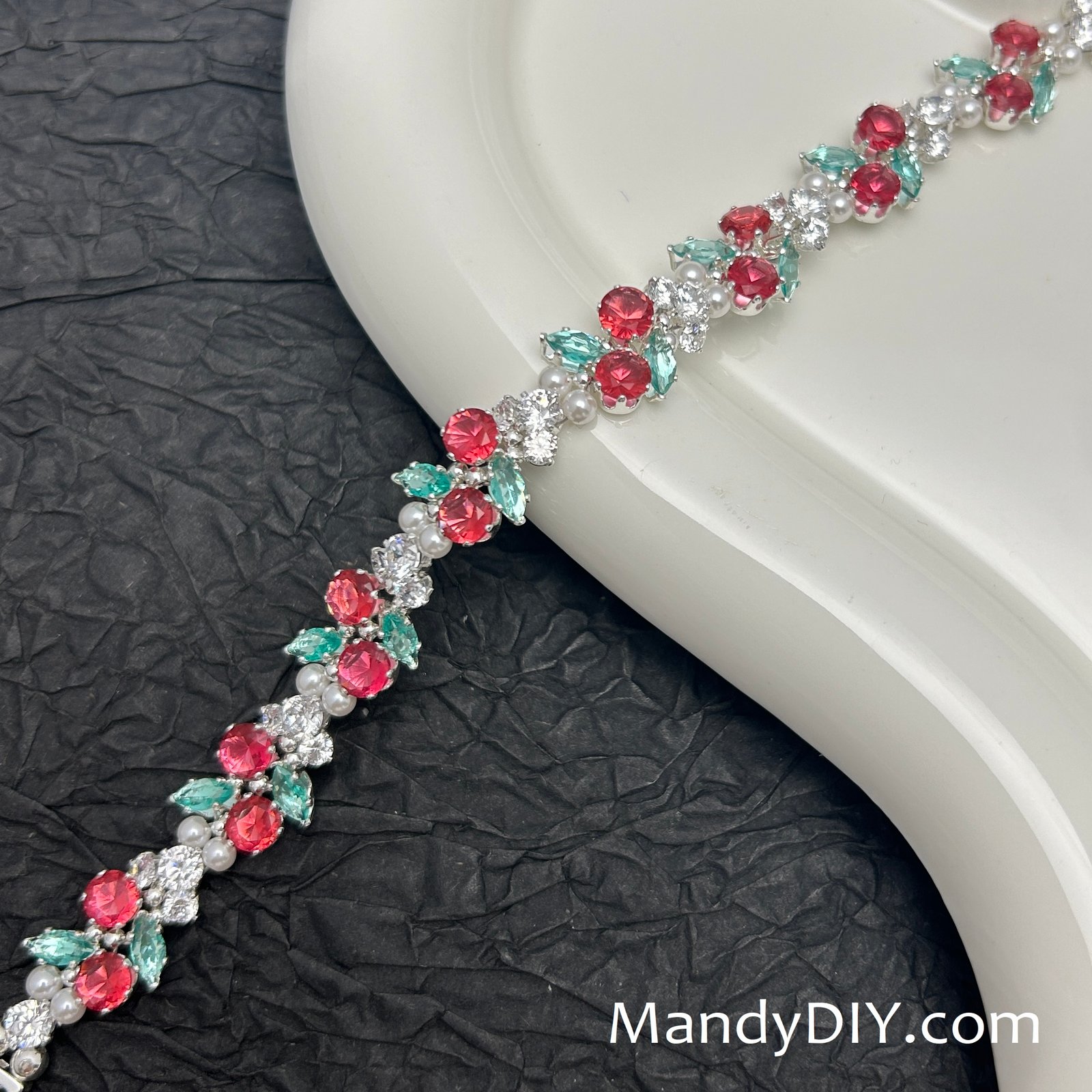 712-20-1 Kit 712 (Tutorial Ready)| DIY Bracelet Kit with 5A Zircon Beads | All-Inclusive Beginner Jewelry Making Gift for Women | Video Guide Included | Finished Product - Image 1