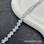 Kit 713 | DIY Bracelet Kit with 5A Zircon Beads | All-Inclusive Beginner Jewelry Making Gift for Women | Video Guide Included | Finished Product