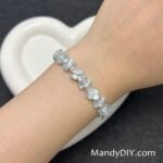 Kit 713 | DIY Bracelet Kit with 5A Zircon Beads | All-Inclusive Beginner Jewelry Making Gift for Women | Video Guide Included | Finished Product - Image 2