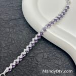 Kit 714 | DIY Bracelet Kit with 5A Zircon Beads | All-Inclusive Beginner Jewelry Making Gift for Women | Video Guide Included | Finished Product