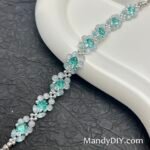 Kit 715 | DIY Bracelet Kit with 5A Zircon Beads | All-Inclusive Beginner Jewelry Making Gift for Women | Video Guide Included | Finished Product