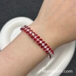 Kit 717 | DIY Bracelet Kit with 5A Zircon Beads | All-Inclusive Beginner Jewelry Making Gift for Women | Video Guide Included | Finished Product - Image 2