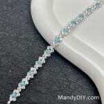 Kit 718 | DIY Bracelet Kit with 5A Zircon Beads | All-Inclusive Beginner Jewelry Making Gift for Women | Video Guide Included | Finished Product